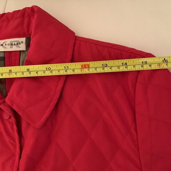 Kim Rogers Quilted Coat Jacket Snap Front Closure Size S - Picture 3 of 11